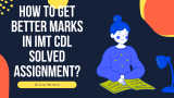 How to get Better marks in IMT CDL Solved Assignment?