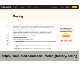 Demystifying Doxing: Exploring the Social Media Glossary with Simplified